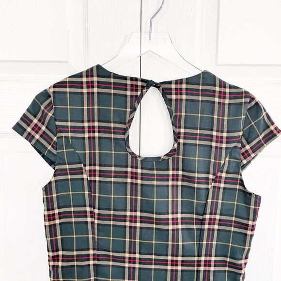 Dancing Days by Banned Poppy Tartan Plaid Pencil Wiggle Dress - Picture 8 of 8